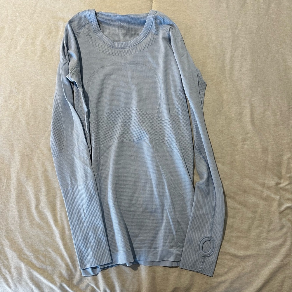 Light Blue Long Sleeve Top
